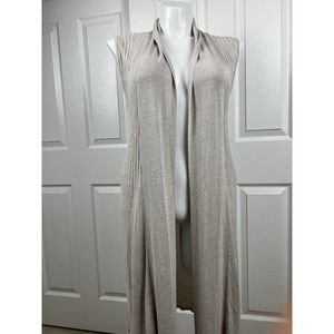 NEW Women's 99 Jane Street Full Length Cream Sleeveless Shawl Size 3X